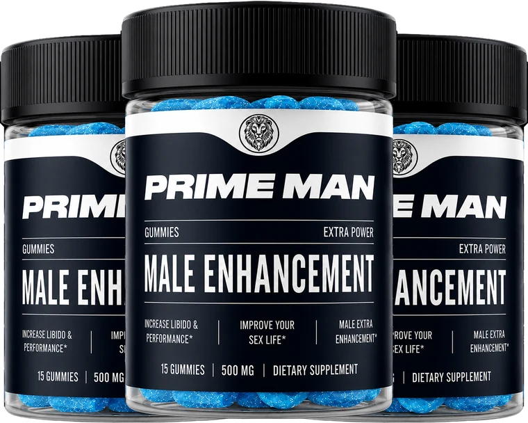 Forfait de 3 bouteilles de Prime Man Gummies